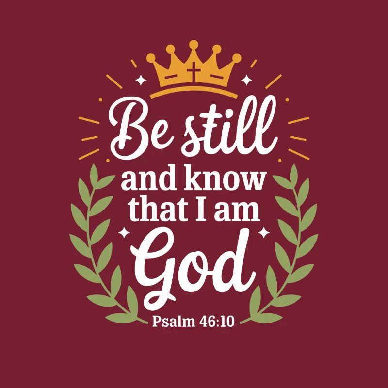 Be still and know that I am God Psalm