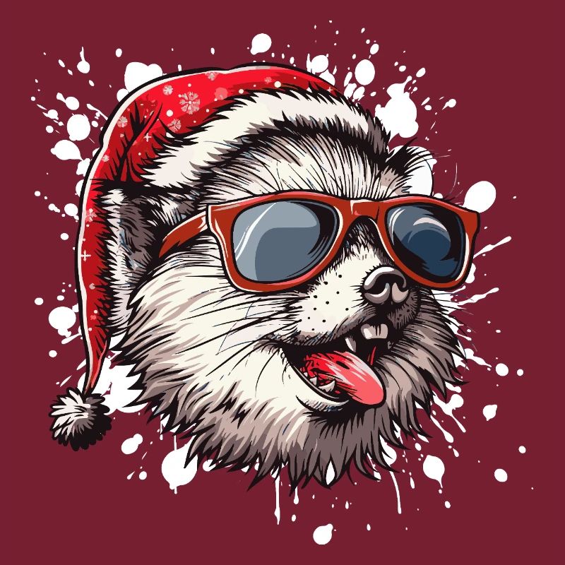 Hérisson Noël Drôle