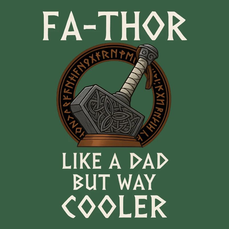 Conception du marteau du père viking Fa-Thor