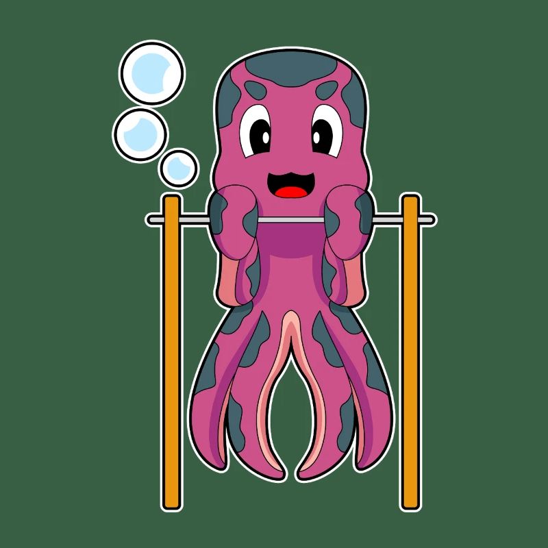 Octopus Bodybuilder Pull-ups Bodybuilding