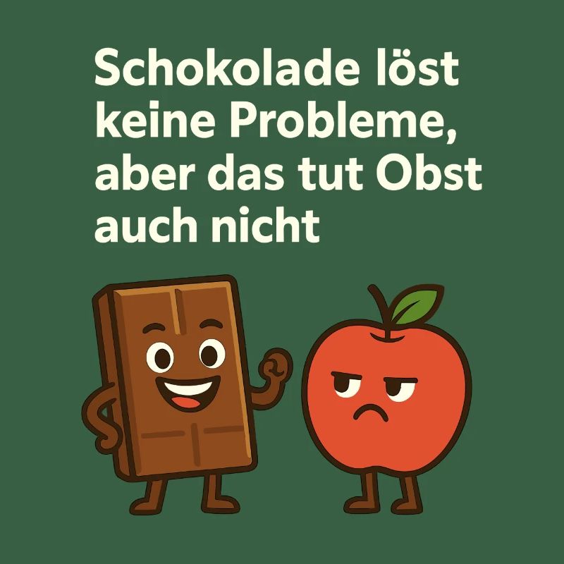 Chocolate doesn't solve any problems – fun saying