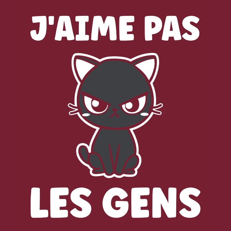 Chat grognon J'aime pas les gens