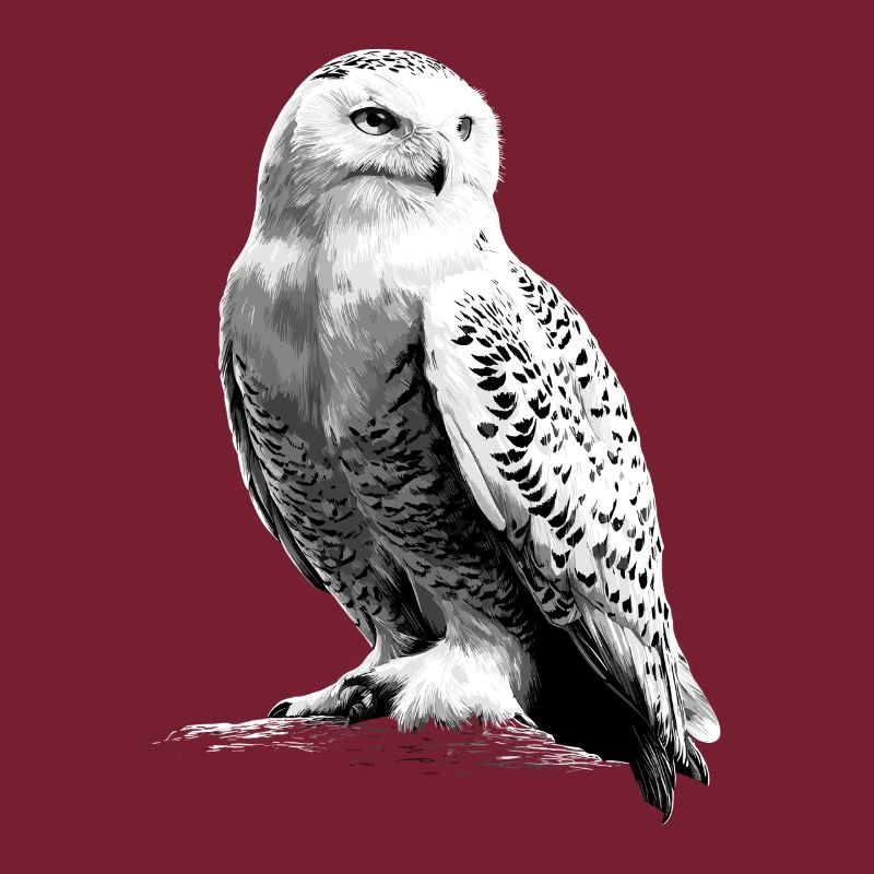Schneeeule Weiße Eule Kauz Uhu Owl Schnee Eulen