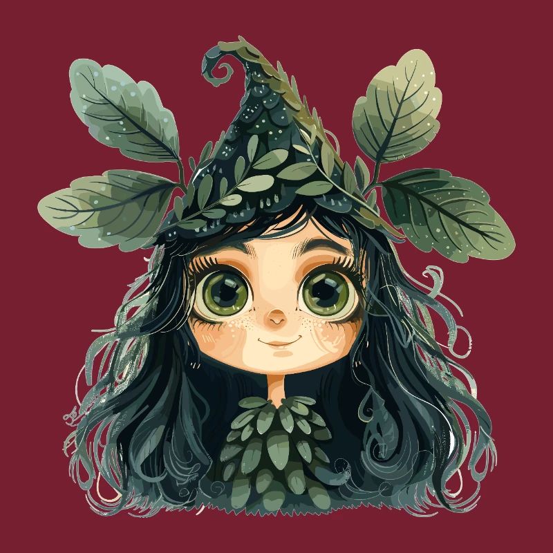 Reine des feuilles, créature de la forêt, fée des forêts