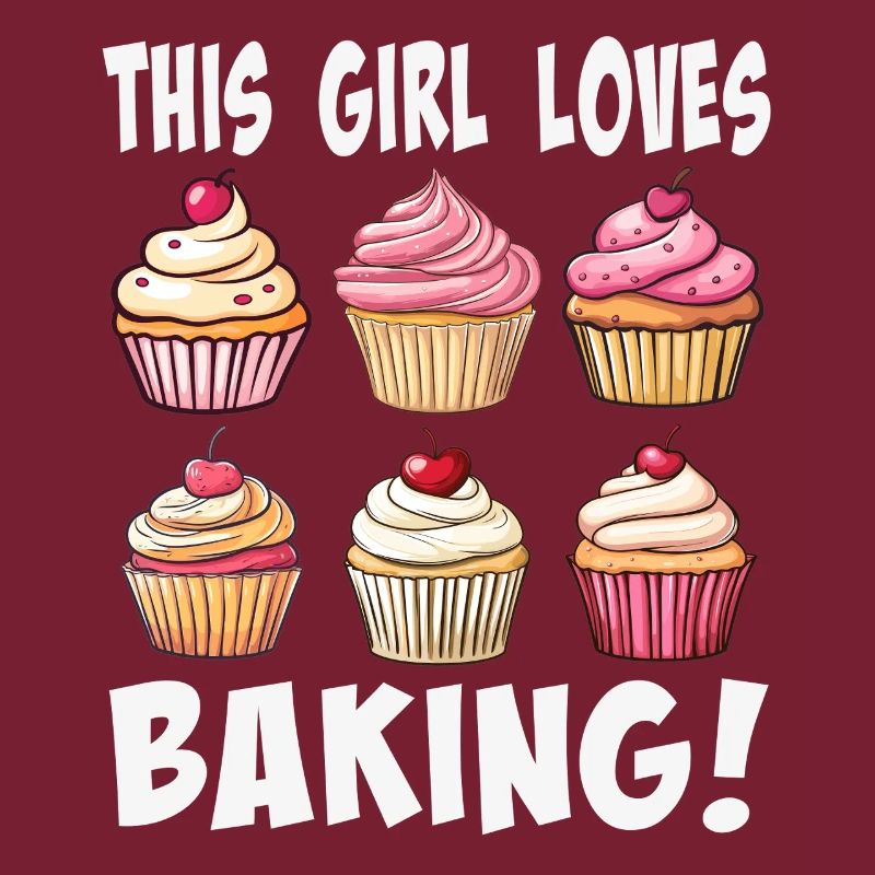 Dieses Mädchen liebt Cupcakes Backen