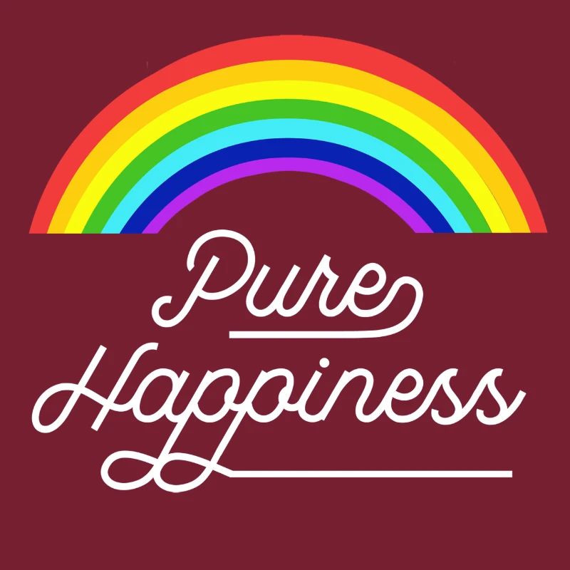 Reines Glück Regenbogenzitat