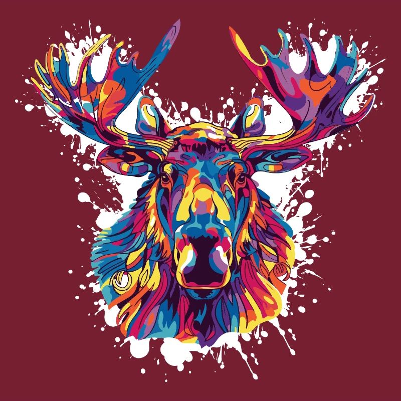 Deer Deer Paint Blobs