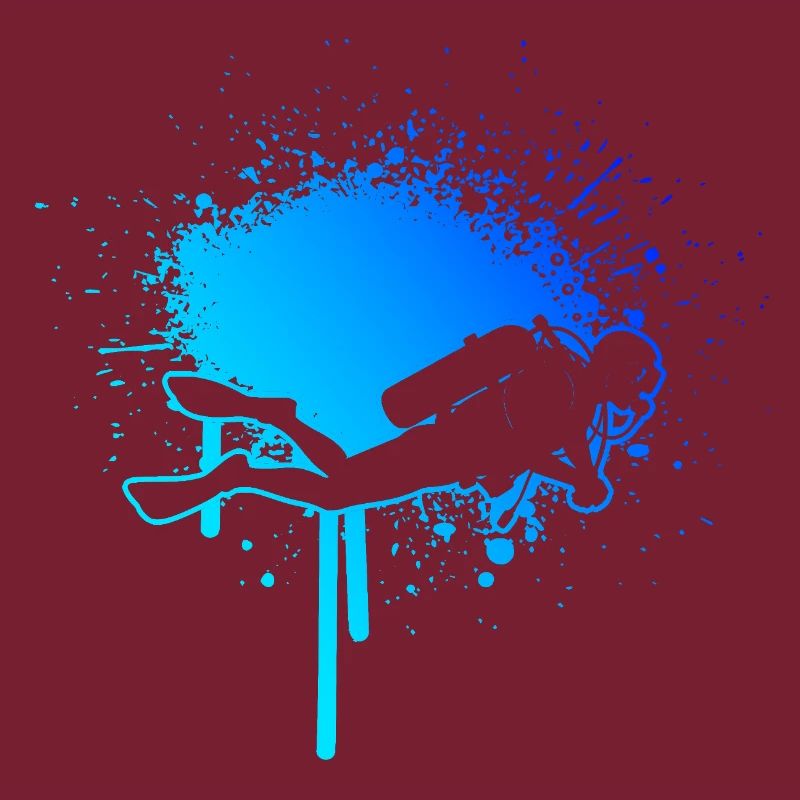 Cleanes Diving Artwork for Tauchen