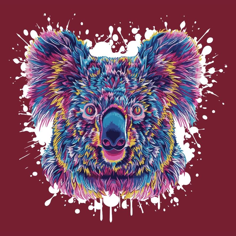 Koala Farbklecks