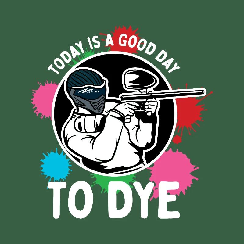 Conception sportive compétitive avec action de paintball et éclaboussures
