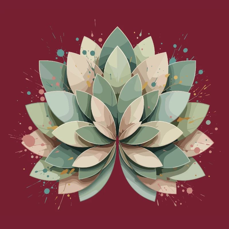 Pastel Succulent Rosette