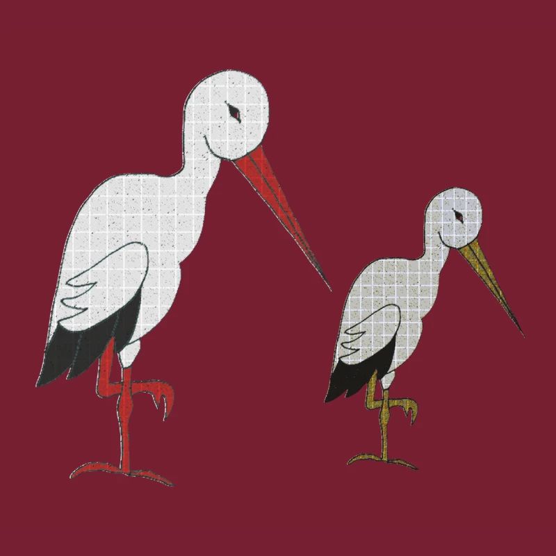 storch mit kind