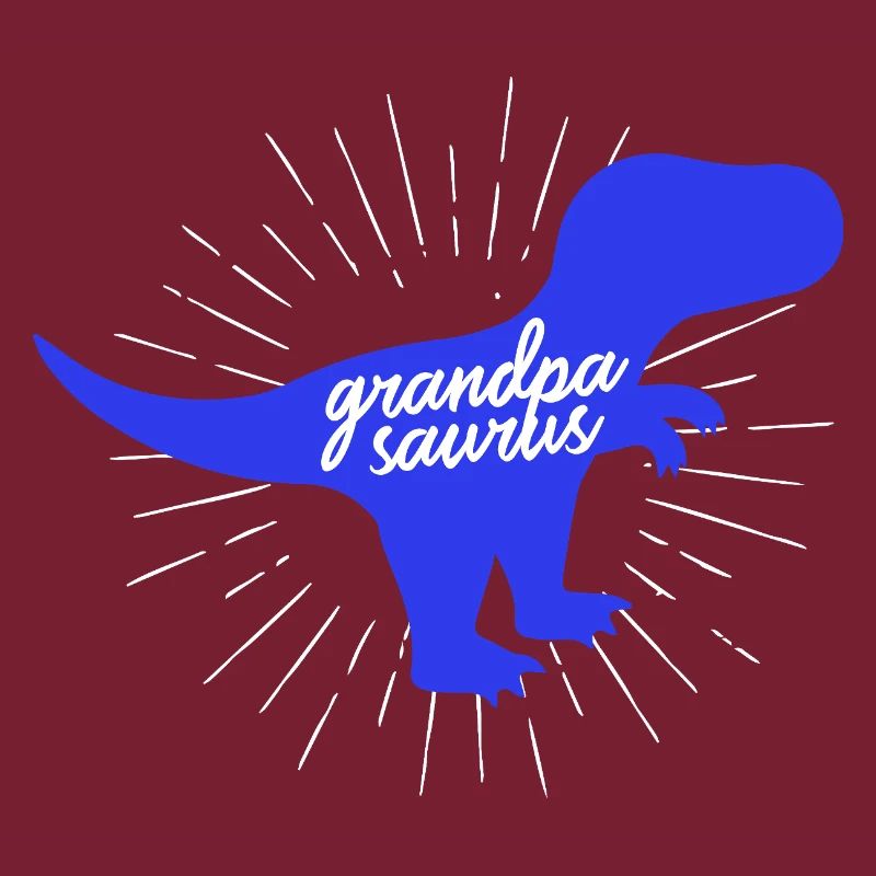 Grandpasaurus T-Rex Silhouette Dinosaurier Papa