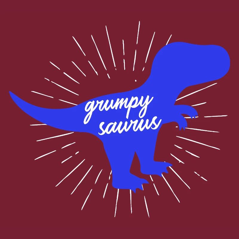 Grumpysaurus Funny Blue T-Rex Dinosaur