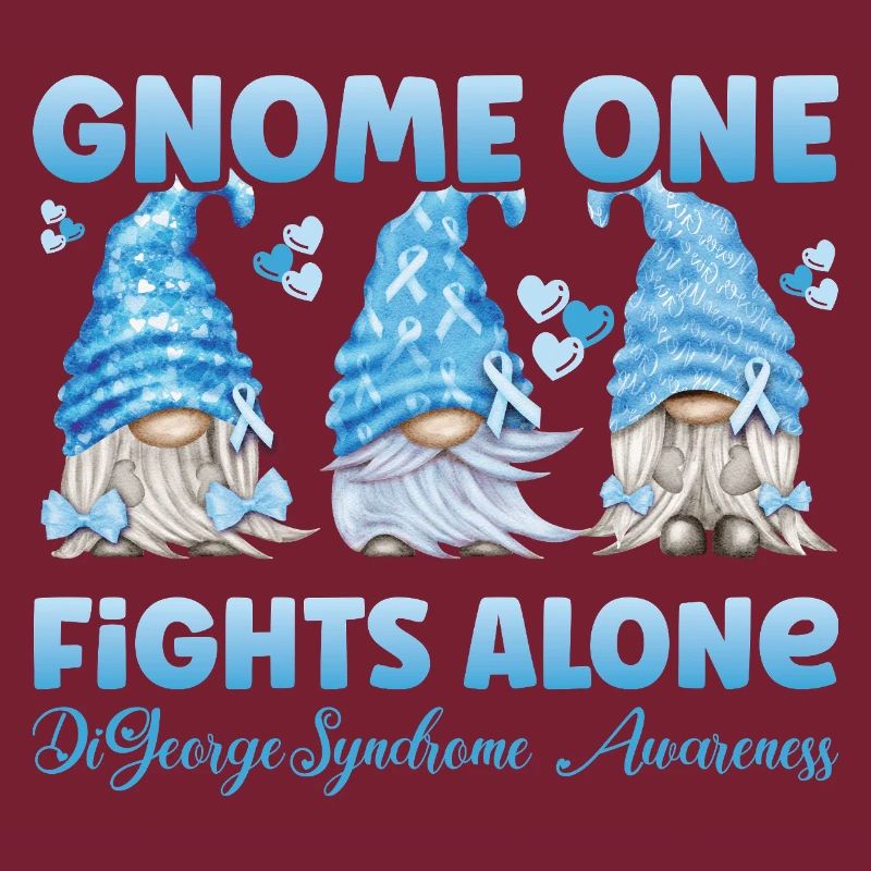 Gnome One Fights Alone Light Blue Digeorge Syndrome