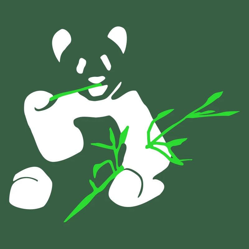 Panda avec bambou