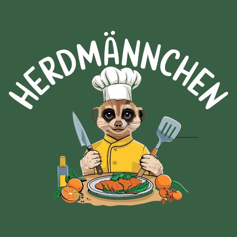 Herdmännchen Koch Suricate Pun