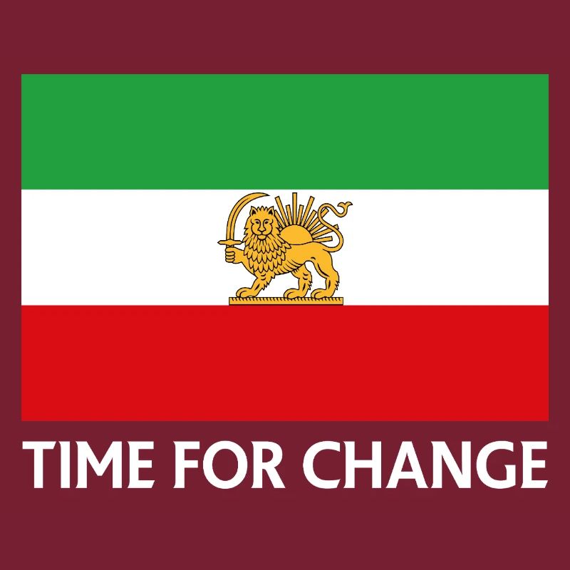 Temps de changement Drapeau iranien