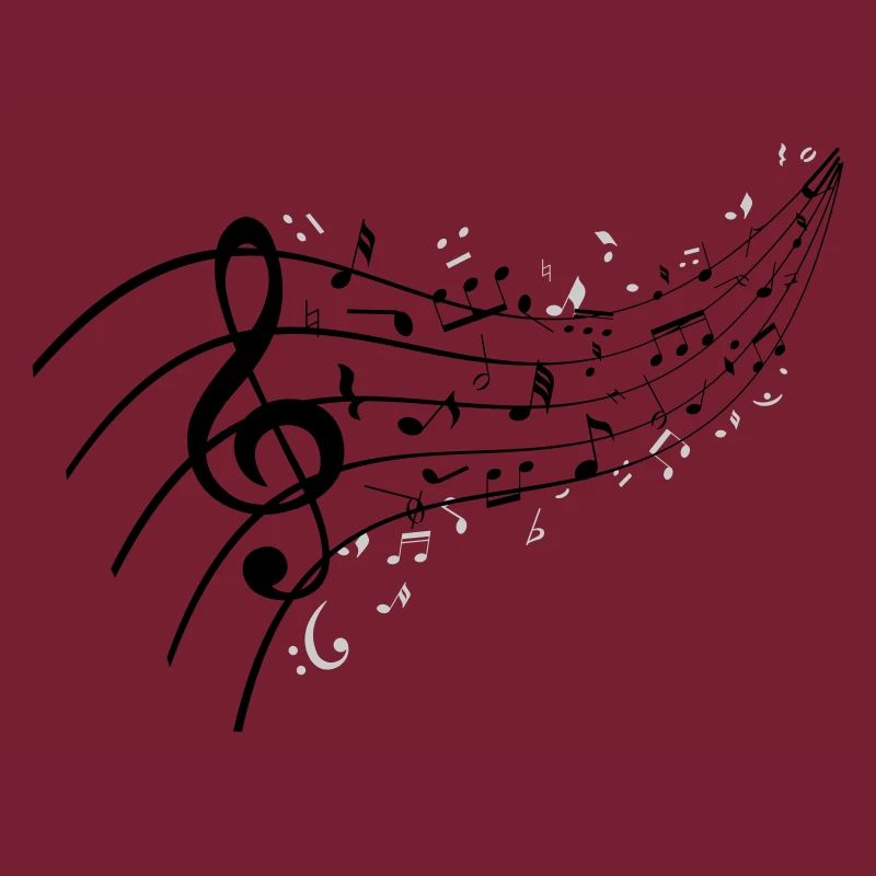 Nuit noire avec nœud musical