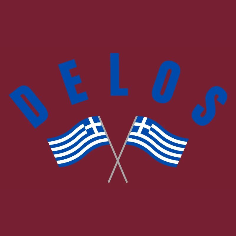 Drapeaux grecs de Delos Traversé