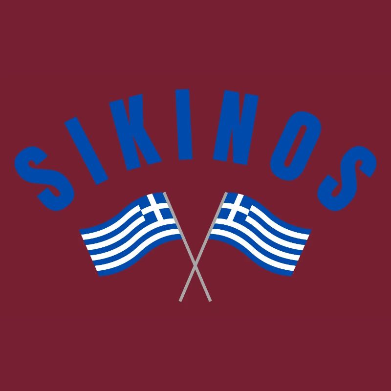 Drapeaux grecs de Sikinos