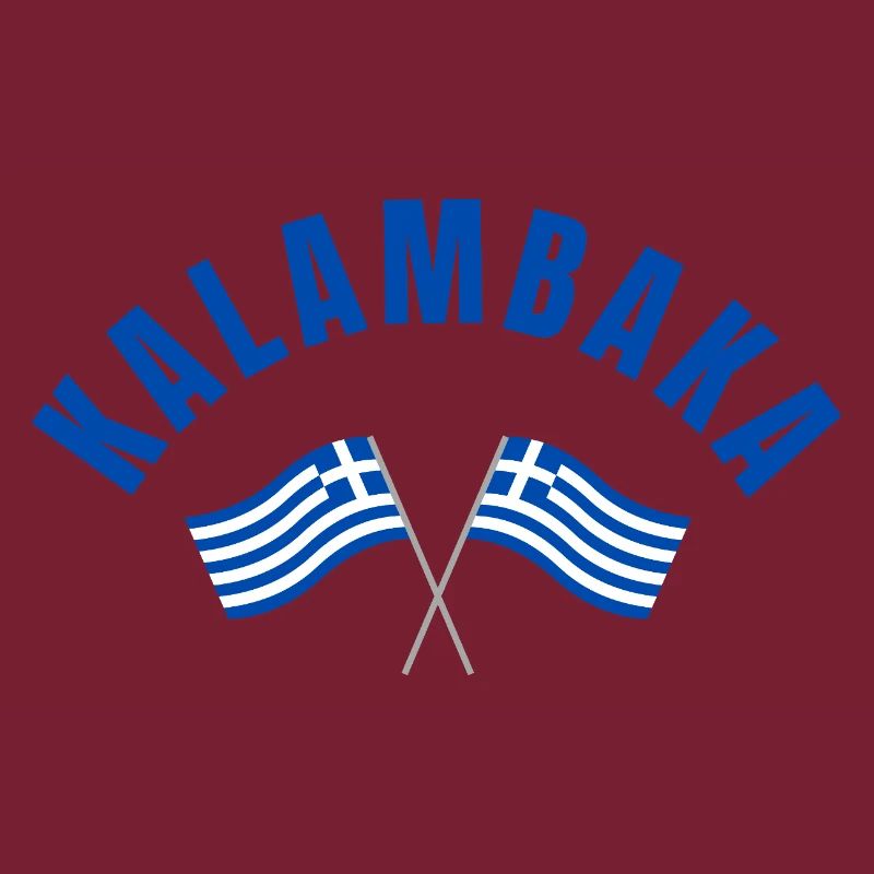 Drapeaux grecs de Kalambaka