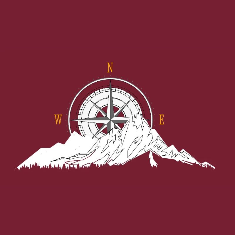 Berg und Kompass