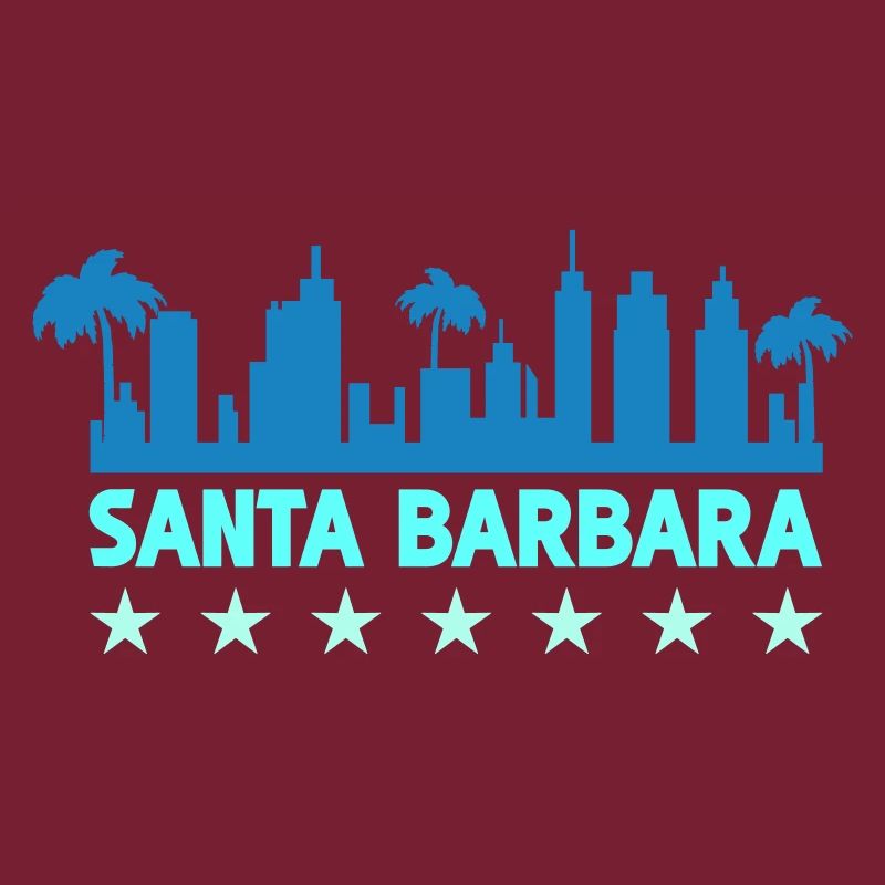 Conception de la Skyline côtière de Santa Barbara