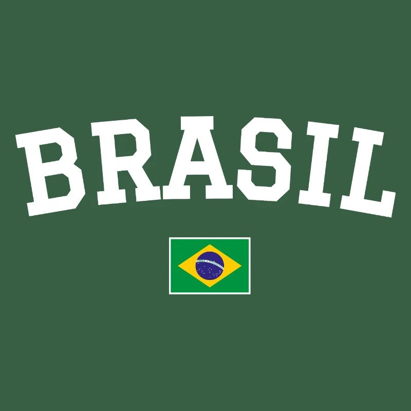 Drapeau du Brésil Dessin blanc