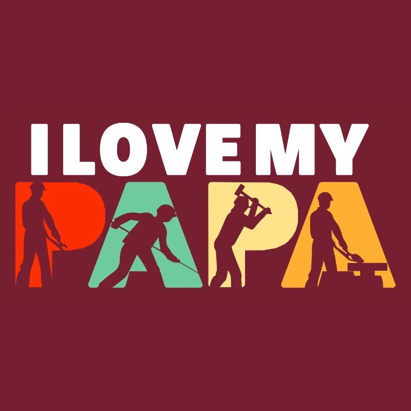 J’adore mon emploi industriel de Papa Ouvrier de l’Acier