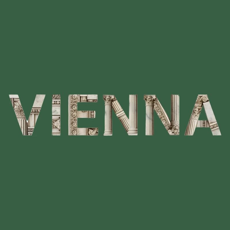 Typographie de Vienne avec architecture classique