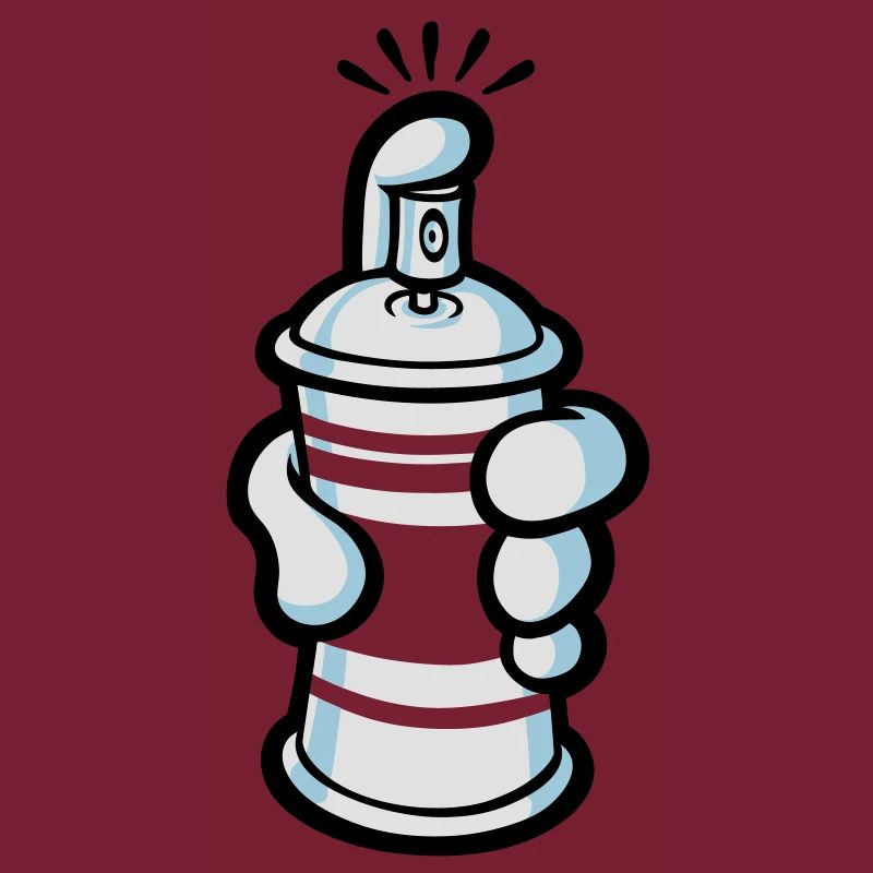 Cartoon paint spray