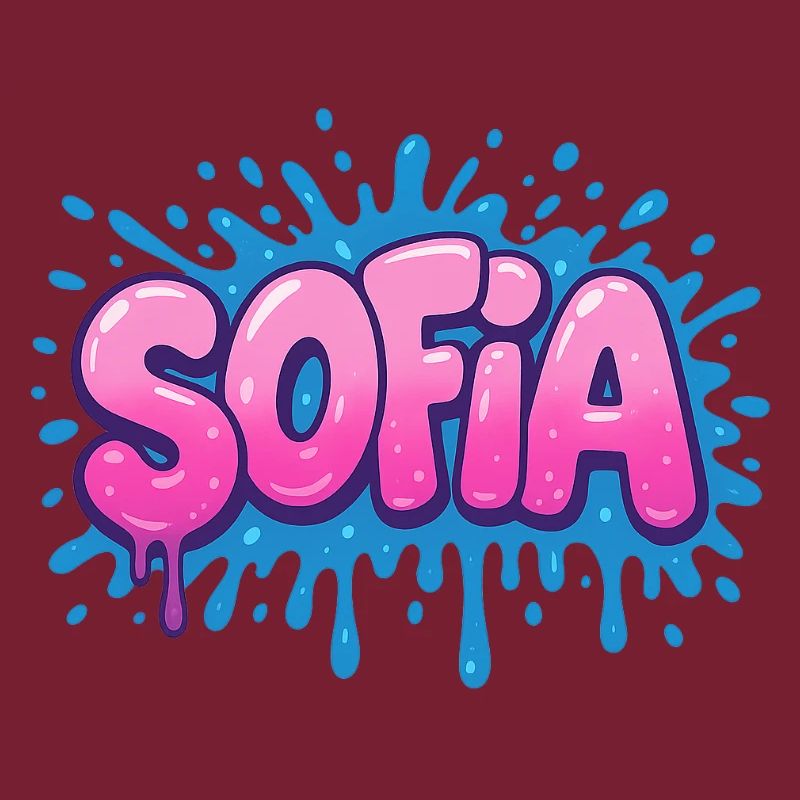 Graffiti SOFIA Name Gift Ideal druckbar auf