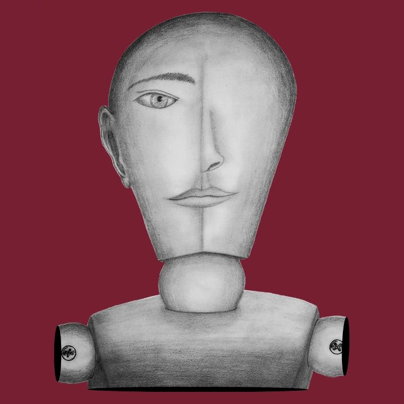 Drawing doll drawn