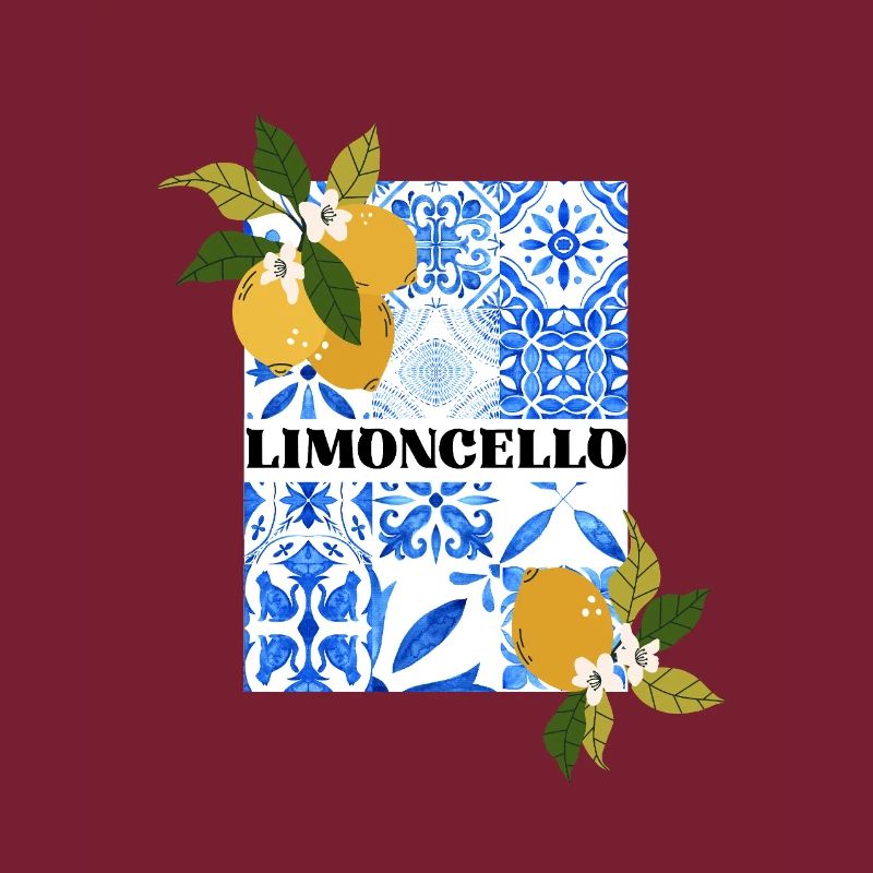 Limoncello – Citrus and Azulejo Pattern