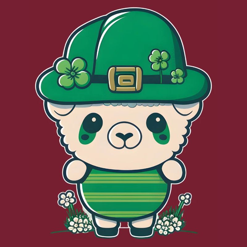 Sharp with green hat and shamrocks