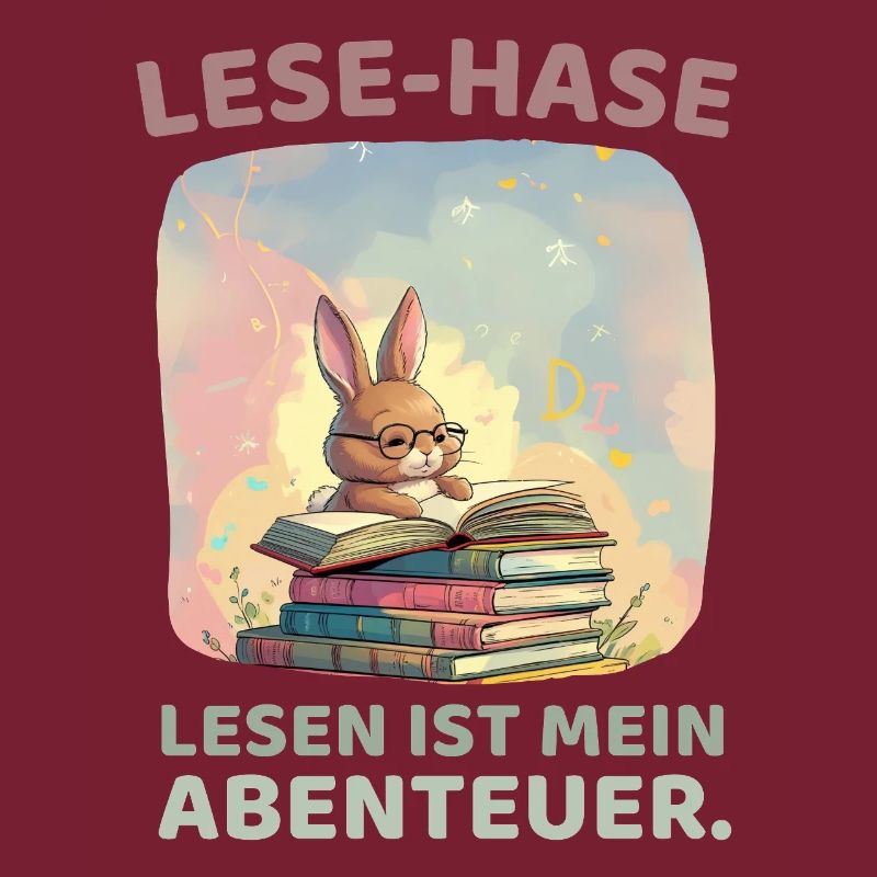 Lecture de lapin avec style aventure