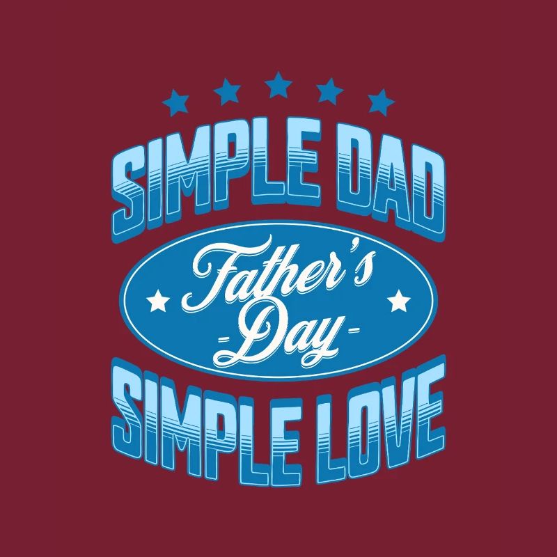 Simple Dad Father's Day Graphic Tee