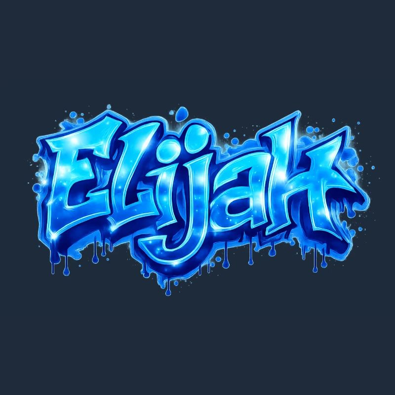 ELIJAH GRAFFITI NAME FOR PERFECT GIFT PRINTABLE 