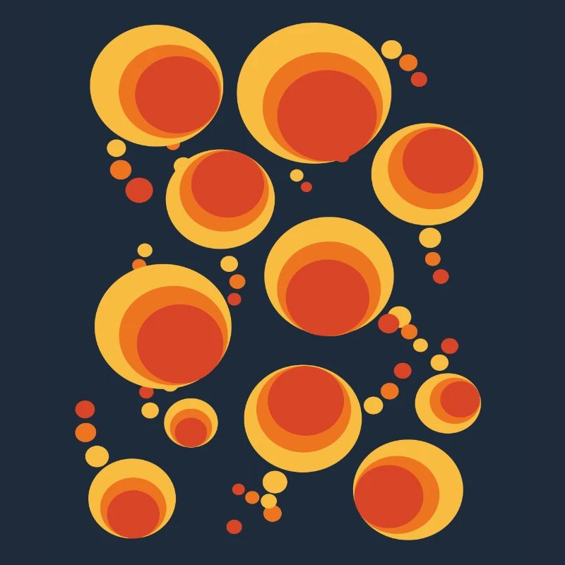 50 ' s 60 ' s Polka Dot Circle Style Pattern