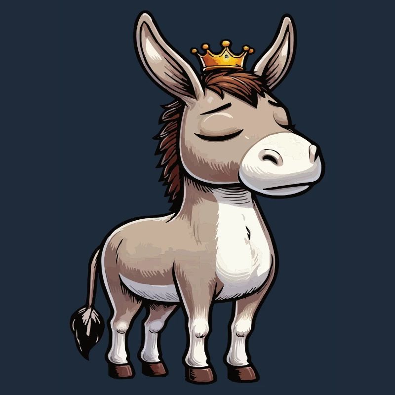 Donkey Donkey Donkey Holder Muli Long-Eared Donkey Muli