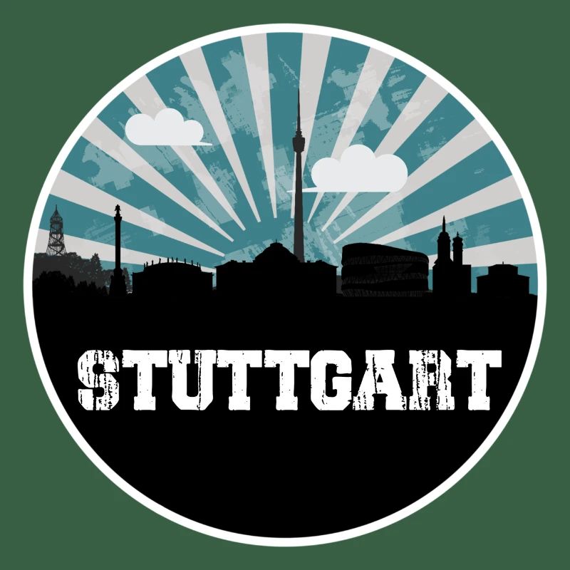Stuttgart Skyline Blue Hour