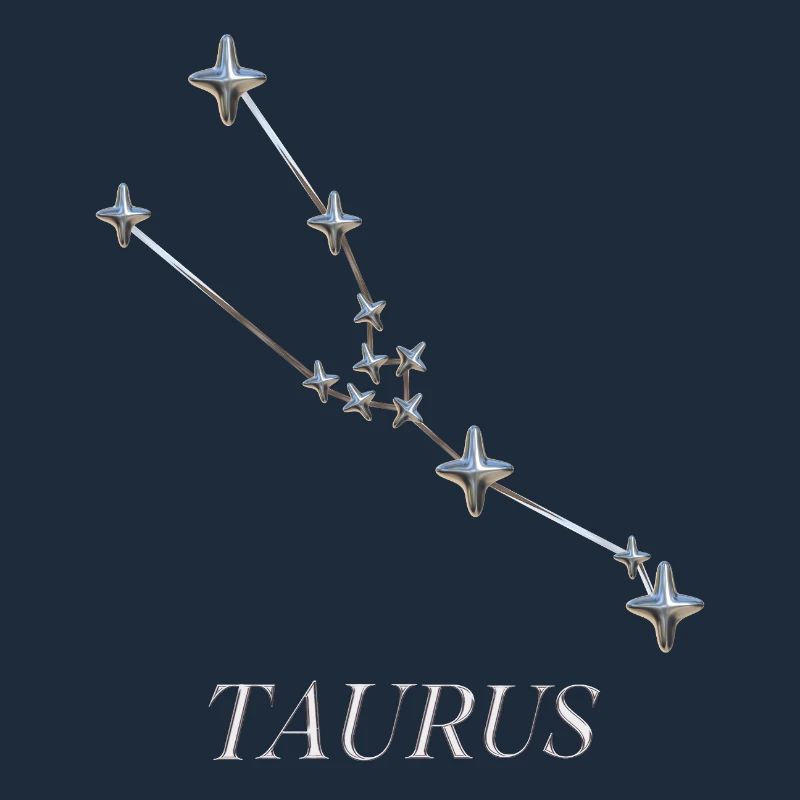 Constellation du Taureau – Constellation d’argent minimaliste