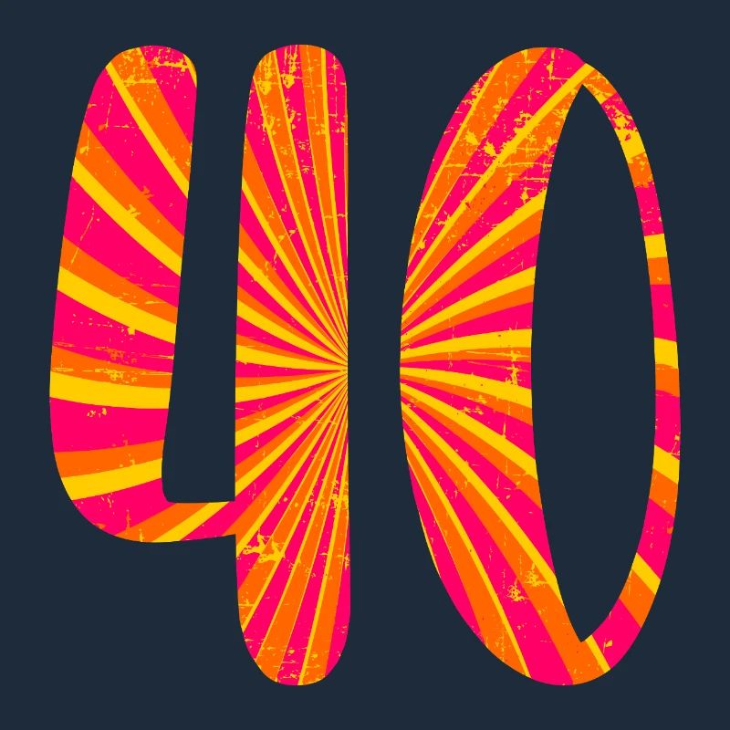 Vierzig Zahl 40. Geburtstag