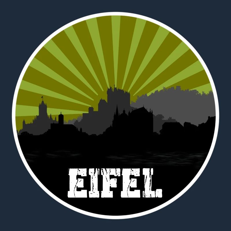 Eifel Skyline Retro