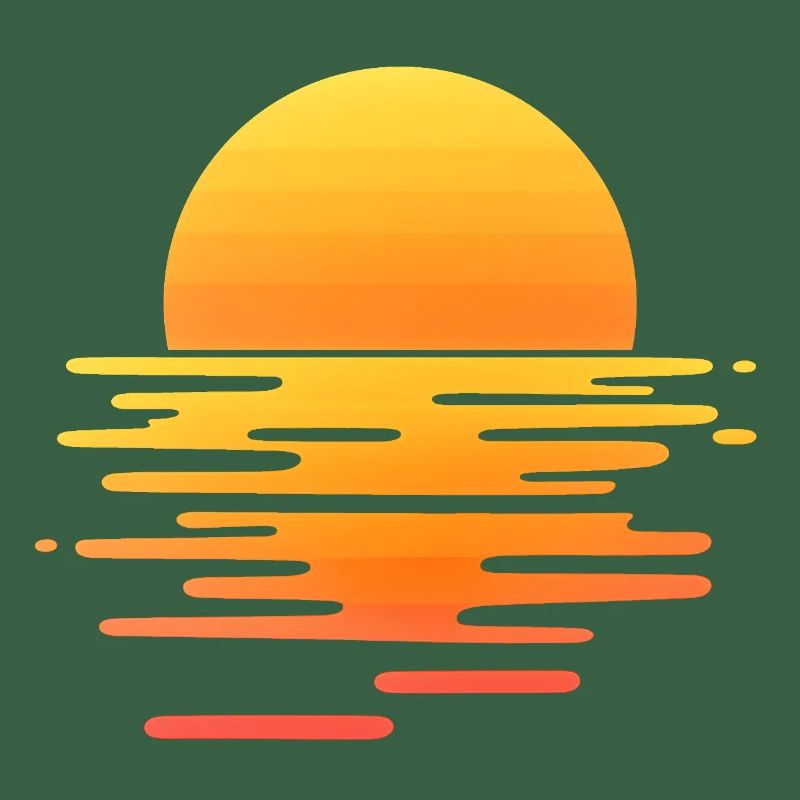 Retro sunset