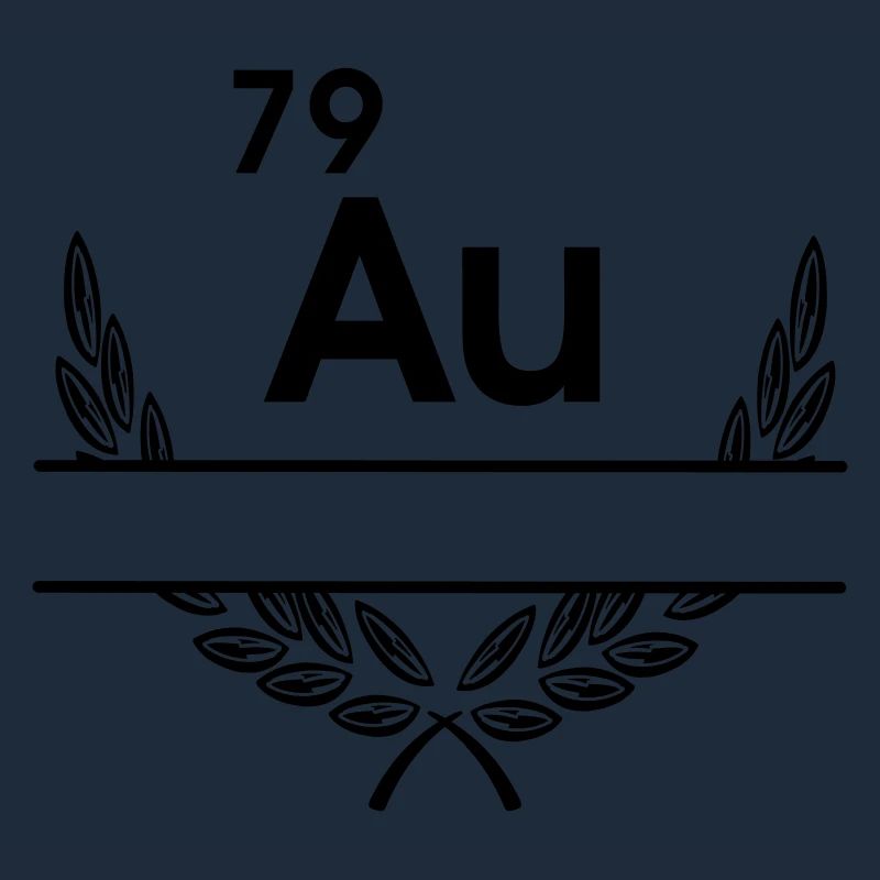 79 AE Goldsymbol mit Lorbeerkranz