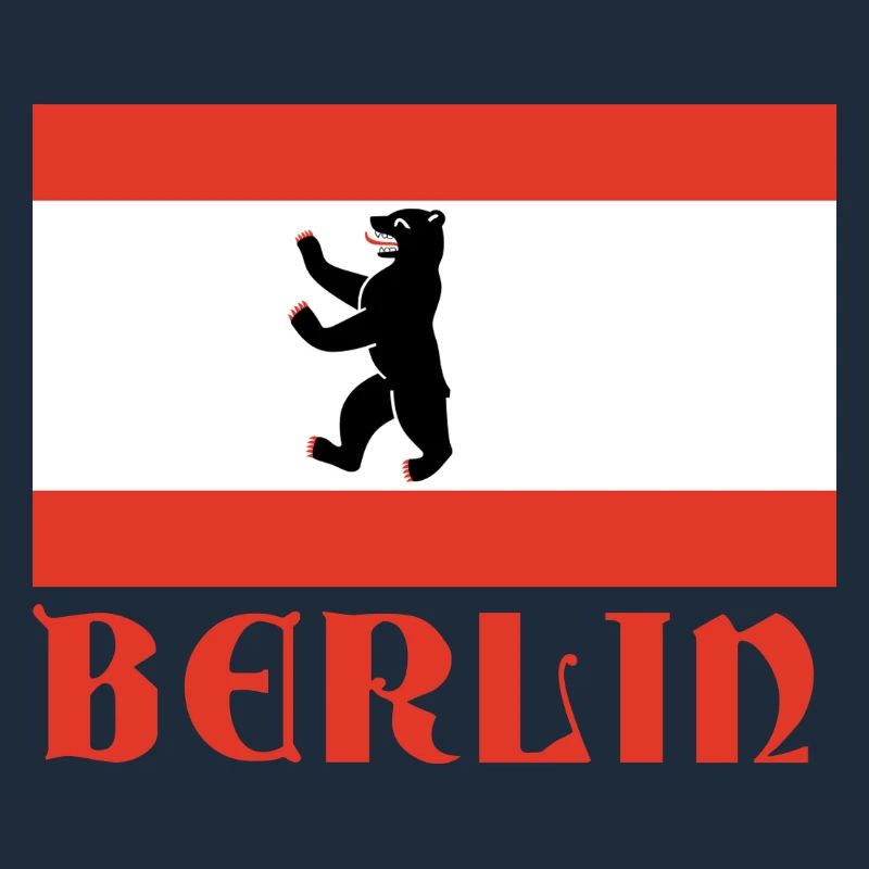 Graphique du drapeau de l’ours de Berlin