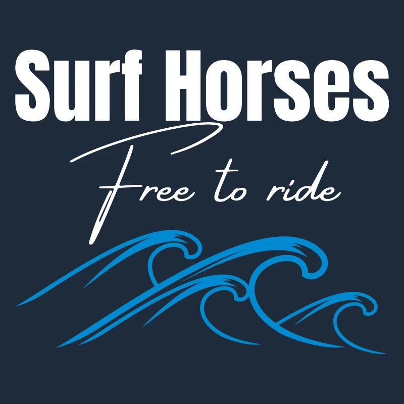 Chevaux de surf gratuits pour chevaucher les vagues