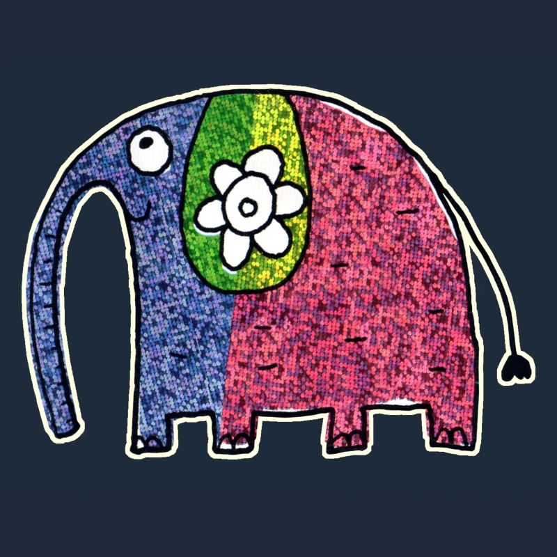 Mignon éléphant coloré Eli
